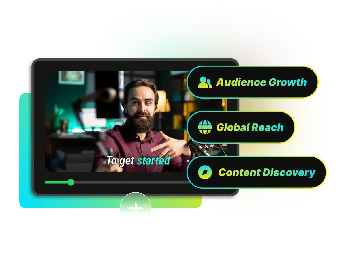 Add subtitles to video with smart speaker labels and speech enhancement for meeting recordings.